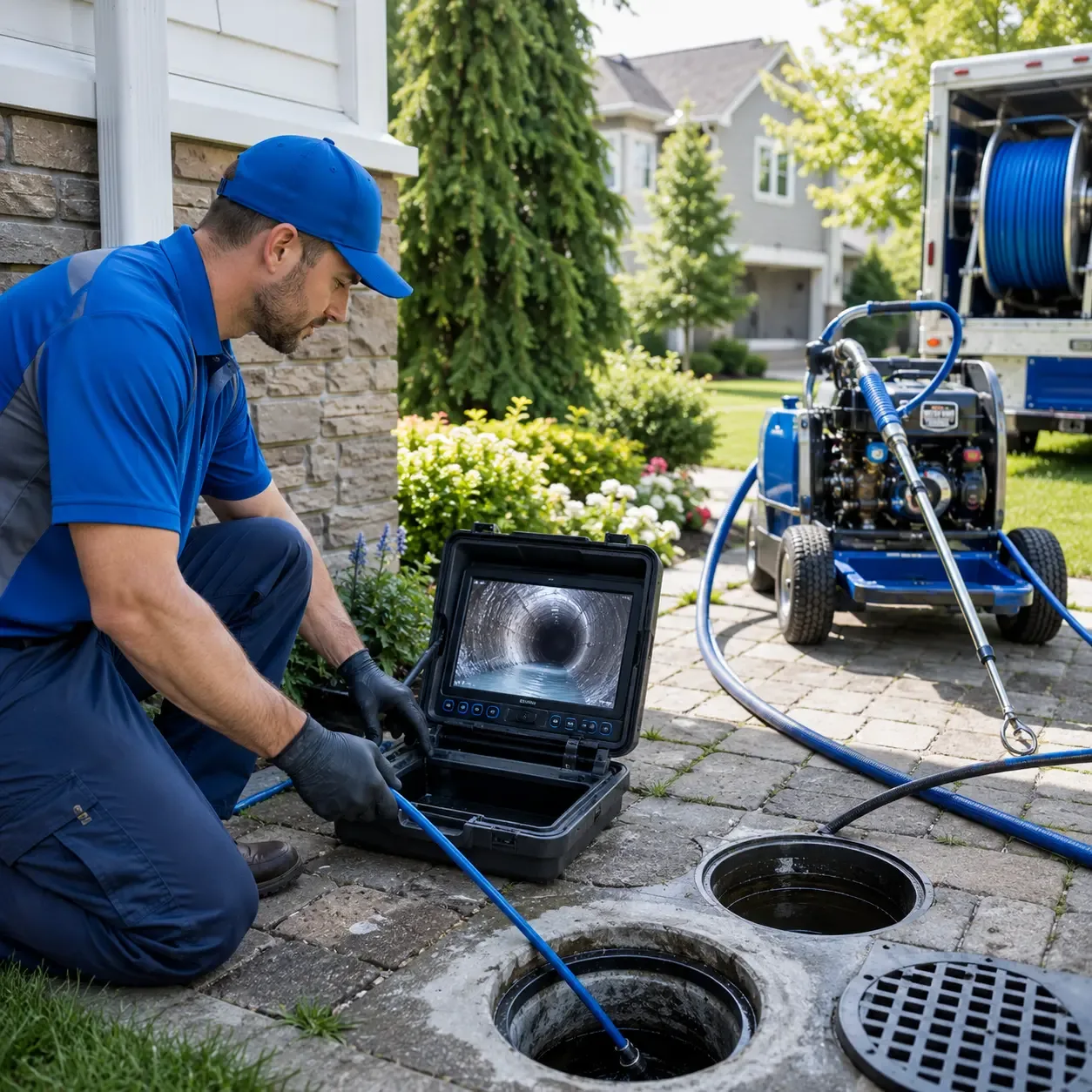 Outdoor drain cleaning professionals serving Stoughton, WI